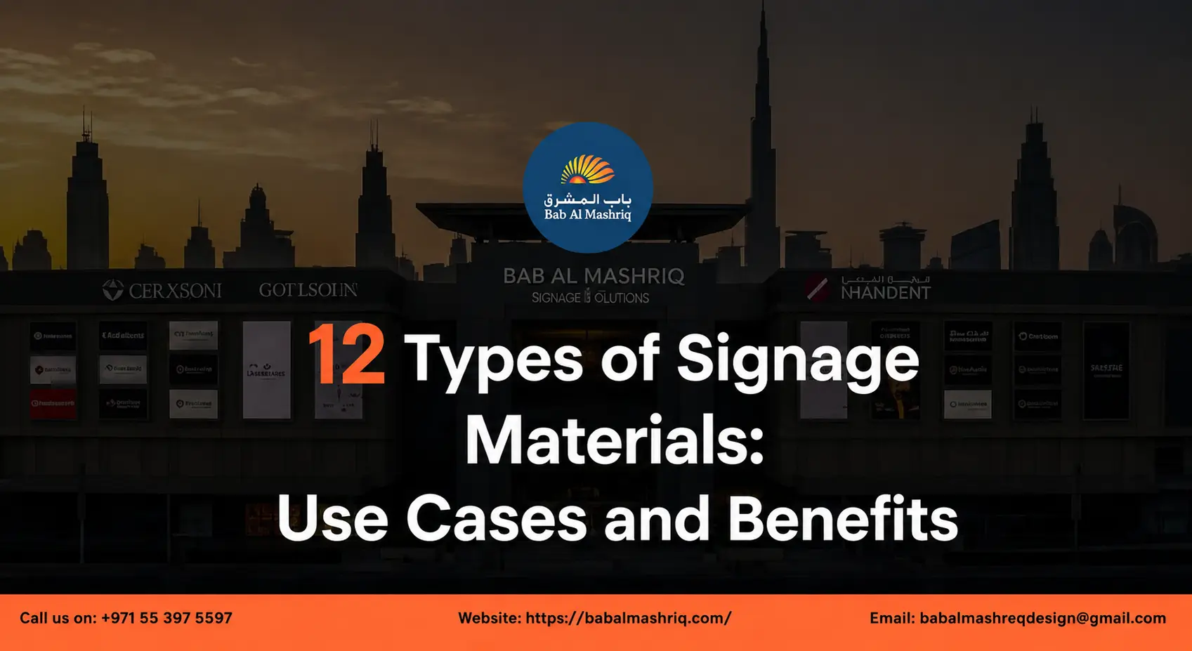 best material for signage